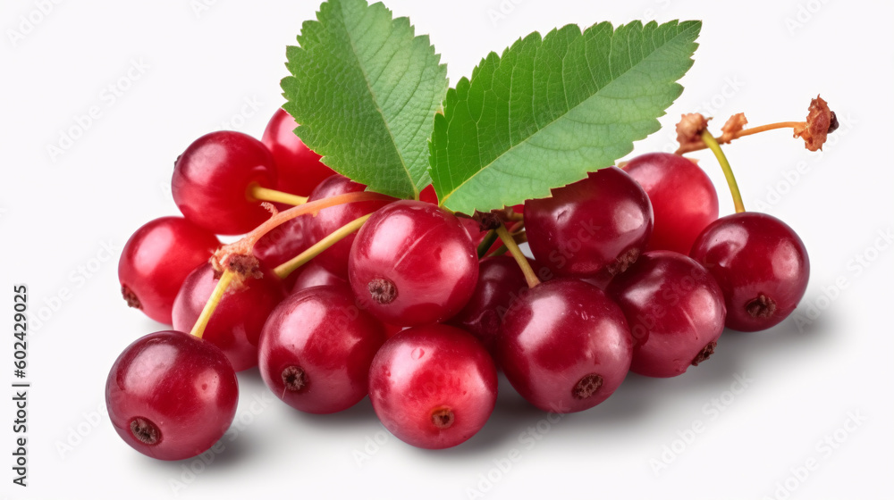 Cranberry isolated on transparent background cutout, generative AI Cranberry isolated on transparent background cutout, generative AI