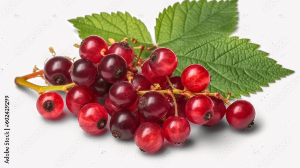 Cranberry isolated on transparent background cutout, generative AI