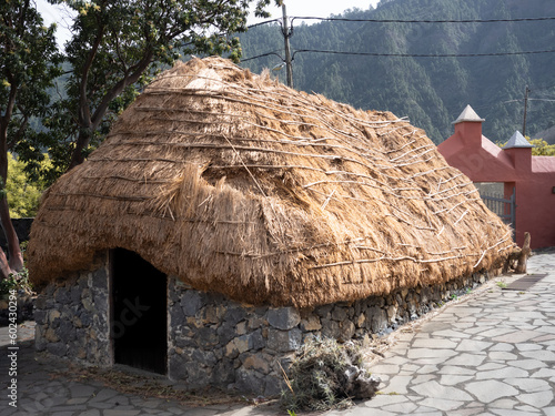 Traditional cabins in Pinolere, Tenerife in Canary Islands for Storage and haystacks photo