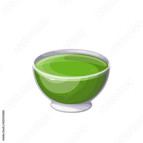 Neem juice in cup vector illustration. Cartoon isolated glass bowl with fresh green antioxidant drink in India, ancient Ayurveda medicine remedy and neem beverage of Indian medicinal ayurvedic plant