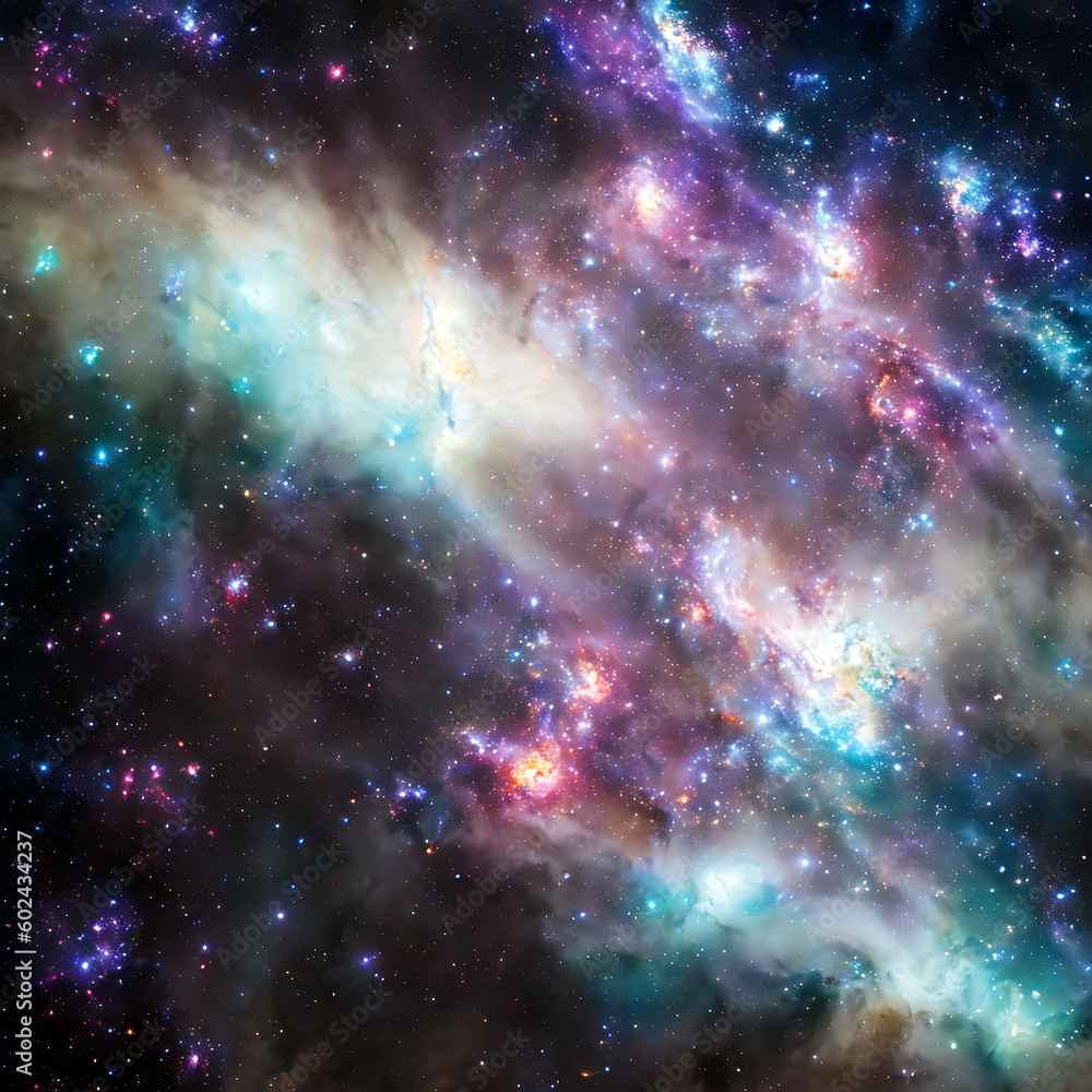 Space galaxy star nebula clouds