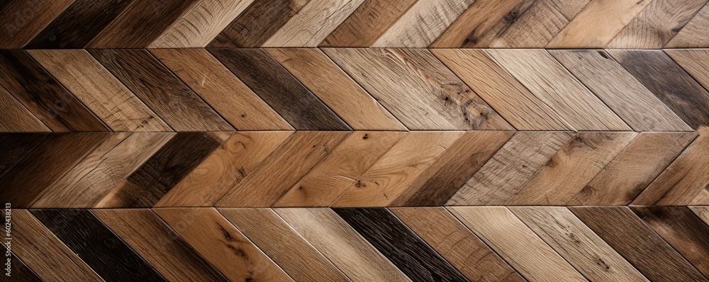 Wide banner with copy space with the texture of oak wooden design parquet. AI generative Wide banner with copy space with the texture of oak wooden design parquet. AI generative