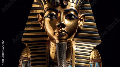 Ancient Egypt King Tutankhamun. AI generated