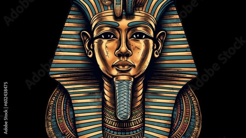 Ancient Egyptian pharaoh. AI generated