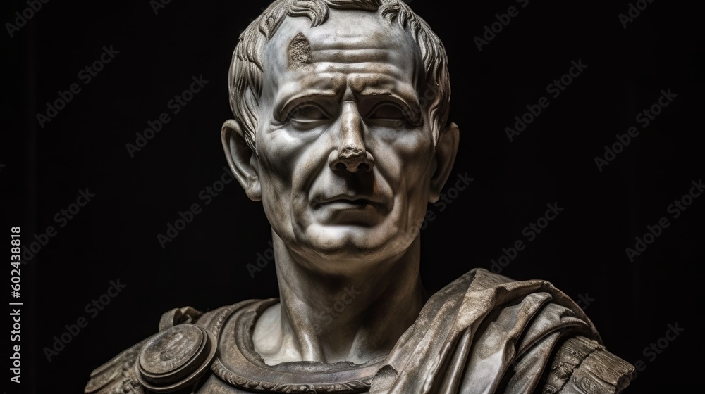 Ancient Rome Julius Caesar. AI generated