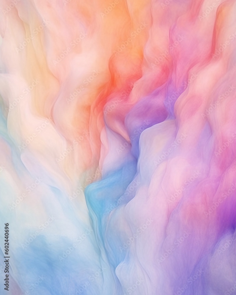 Blurry abstract pastel water color. Generative AI.