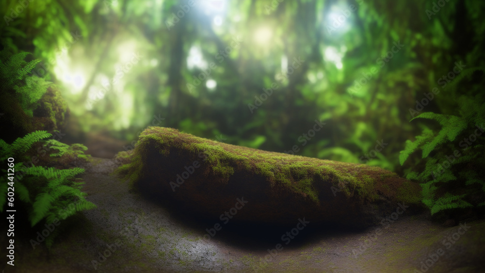 Prehistoric Forest Landscape Generative AI Prehistoric Forest Landscape Generative AI