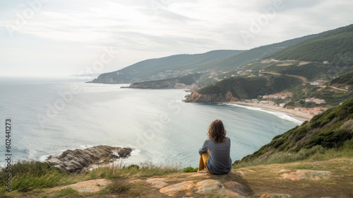 person watching the sea