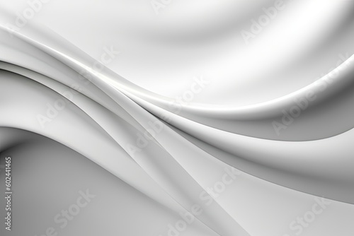 White abstract background. Generative AI.