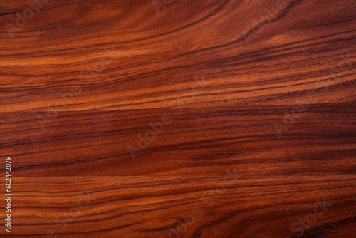 Mahogany Wood Texture Background: Natural Brown Grain & Stain Pattern Wallpaper: Generative AI