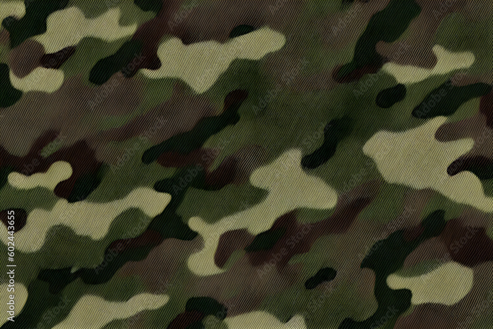 Fototapeta premium Beautiful texture of military camouflage. Generative AI
