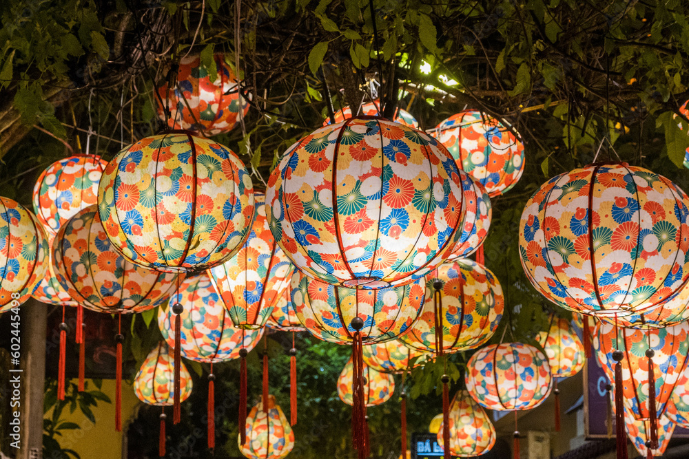 Colorful paper lanterns on the streets of Hoi An, Vietnam. Colorful paper lanterns on the streets of Hoi An, Vietnam.