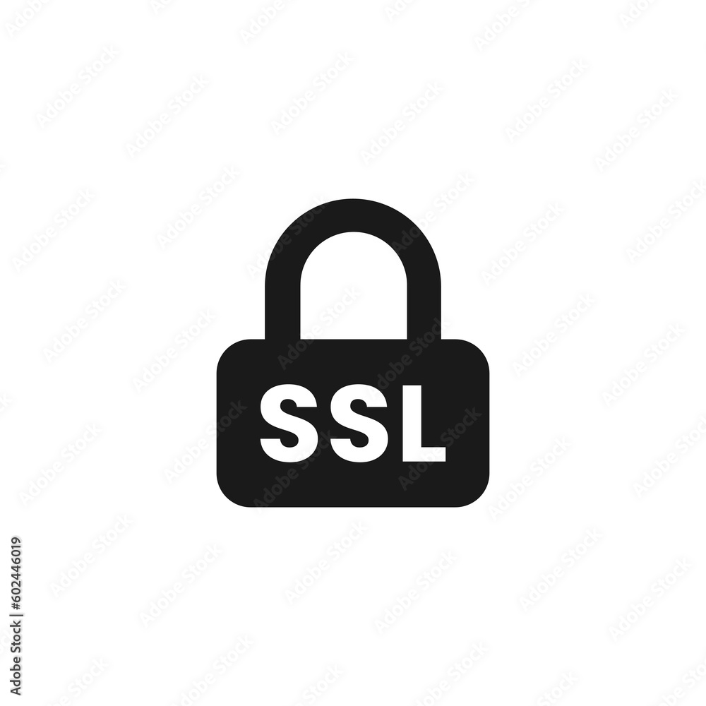 SSL certificate icon or SSL security icon vector isolated in flat style. Best SSL certificate icon for product design element. Simple SSL security icon for mobile app design element. SSL certificate icon or SSL security icon vector isolated in flat style. Best SSL certificate icon for product design element. Simple SSL security icon for mobile app design element.