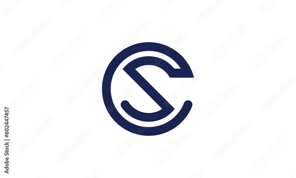 SC letter icon circle CS abstract logo line art design, CS symbol blue color, this is fully editable and resizable vector design template. SC letter icon circle CS abstract logo line art design, CS symbol blue color, this is fully editable and resizable vector design template.