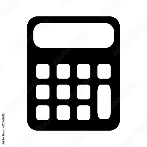 calculator calculate black Icon button