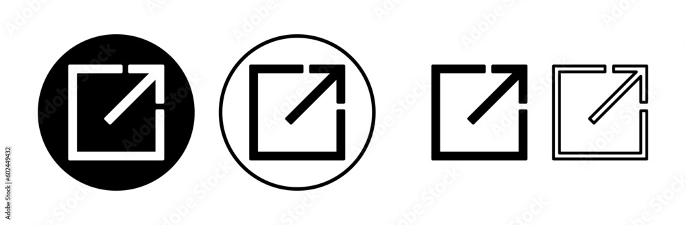 External link icon vector. hyperlink chain symbol. download, share, External link icon vector. hyperlink chain symbol. download, share,