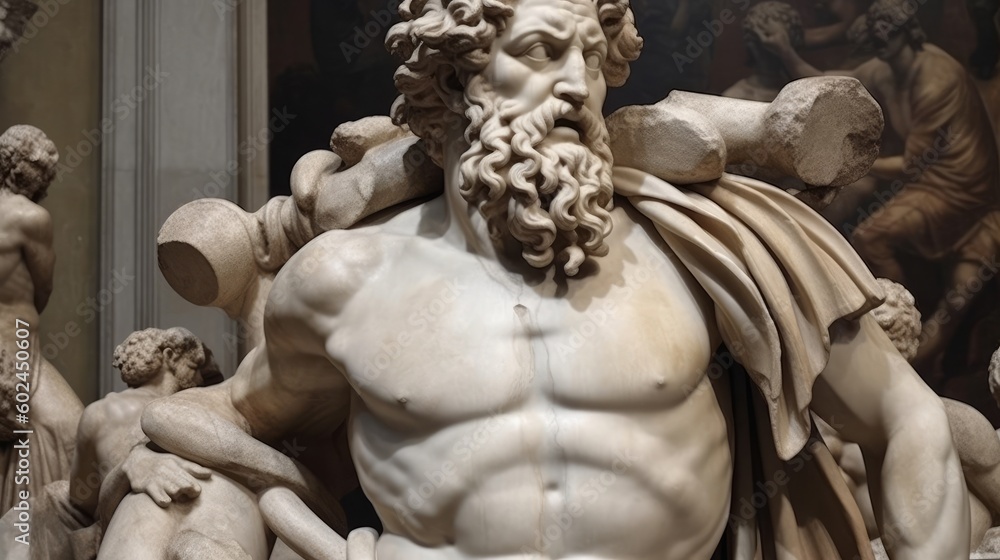 The famed Greek hero with his epic exploits. AI generated The famed Greek hero with his epic exploits. AI generated