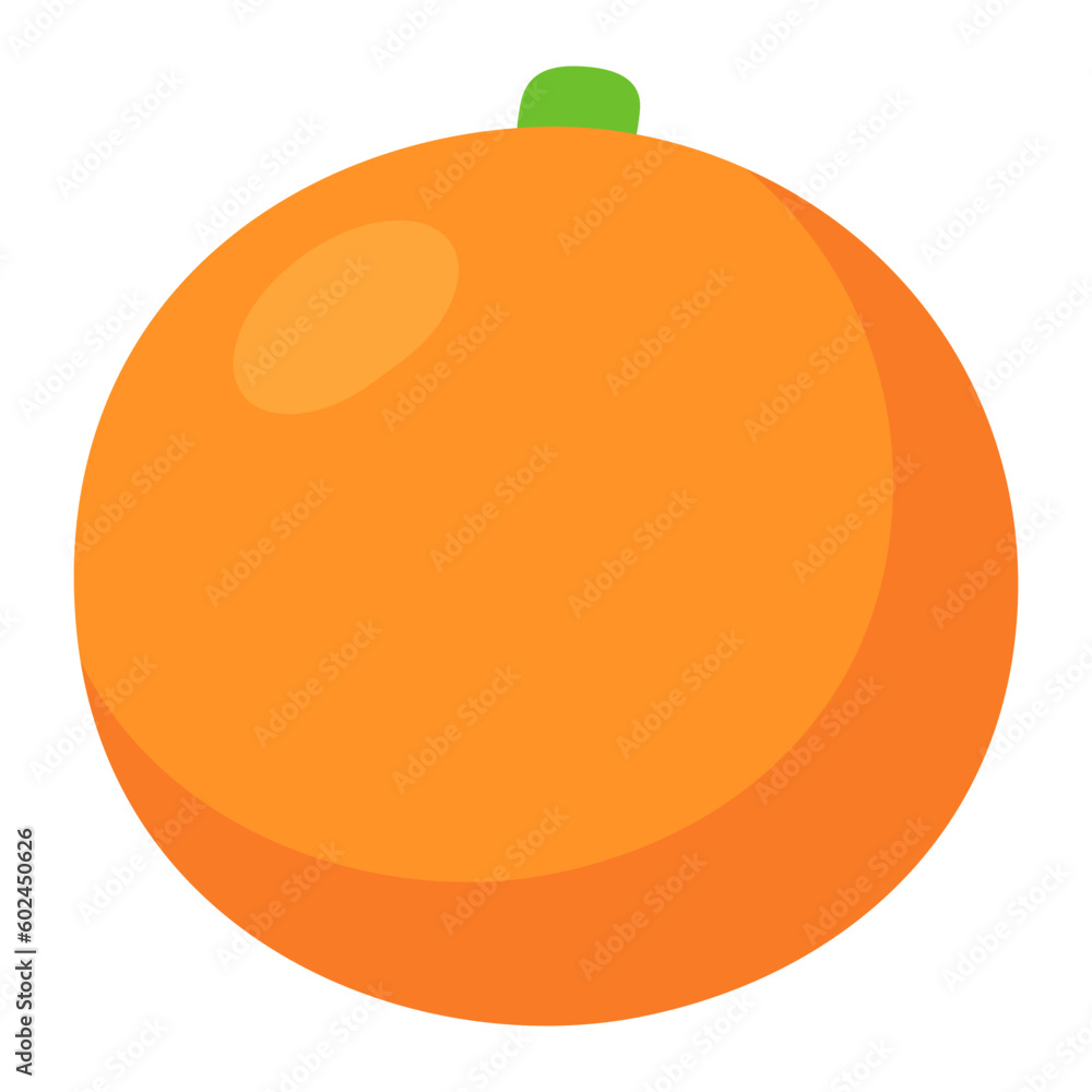 Cute cartoon orange icon Cute cartoon orange icon