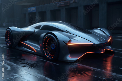 3D Render of Futuristic Sports Car © molllo design studio