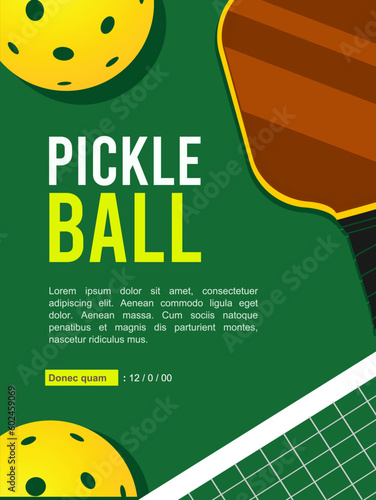 Great memorable pickleball poster design best for your digital graphic and print	