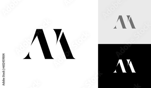 Letter ANM initial monogram logo design photo