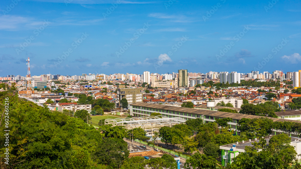 Partial aerial view of the city of Maceio