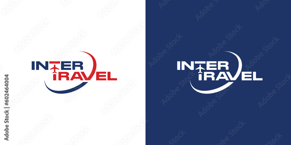Modern and unique airplane travel logo design Modern and unique airplane travel logo design