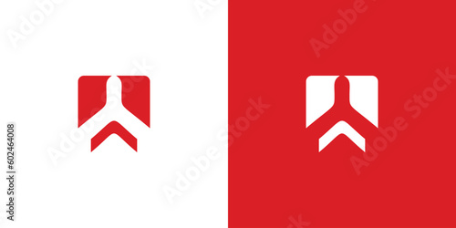 Modern and unique airplane travel logo design 18