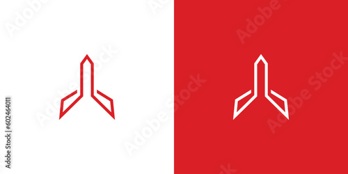 Modern and unique airplane travel logo design 19