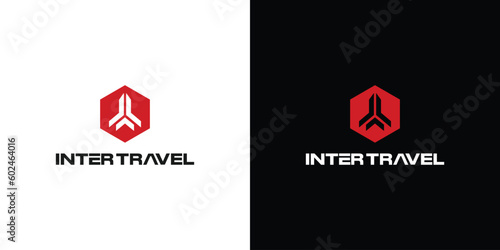 Modern and unique airplane travel logo design 14