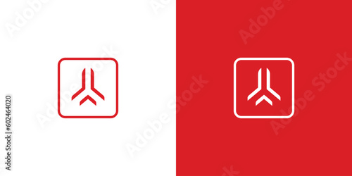 Modern and unique airplane travel logo design 12