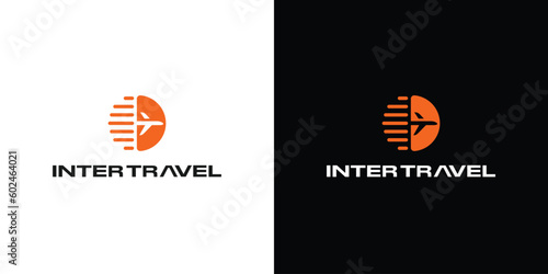 Modern and unique airplane travel logo design 9