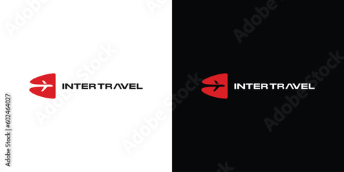 Modern and unique airplane travel logo design 10