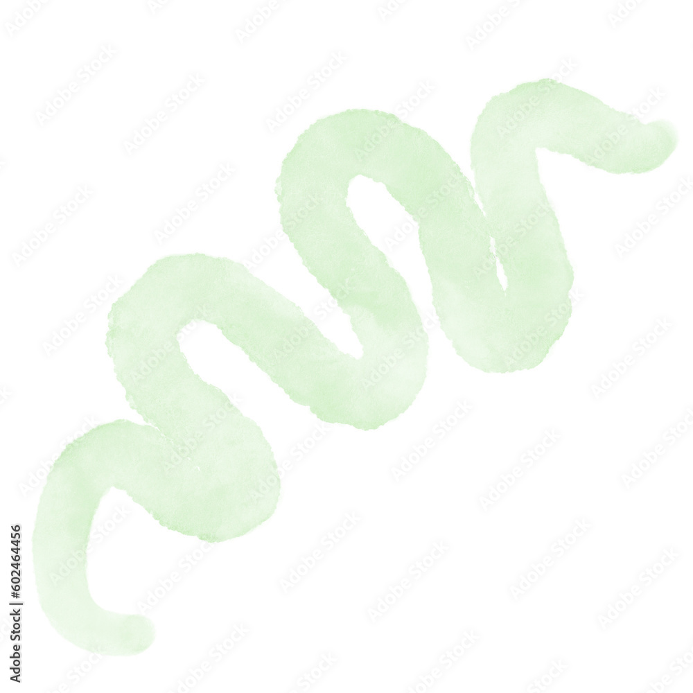 Green Watercolor Doodle Squiggle Green Watercolor Doodle Squiggle
