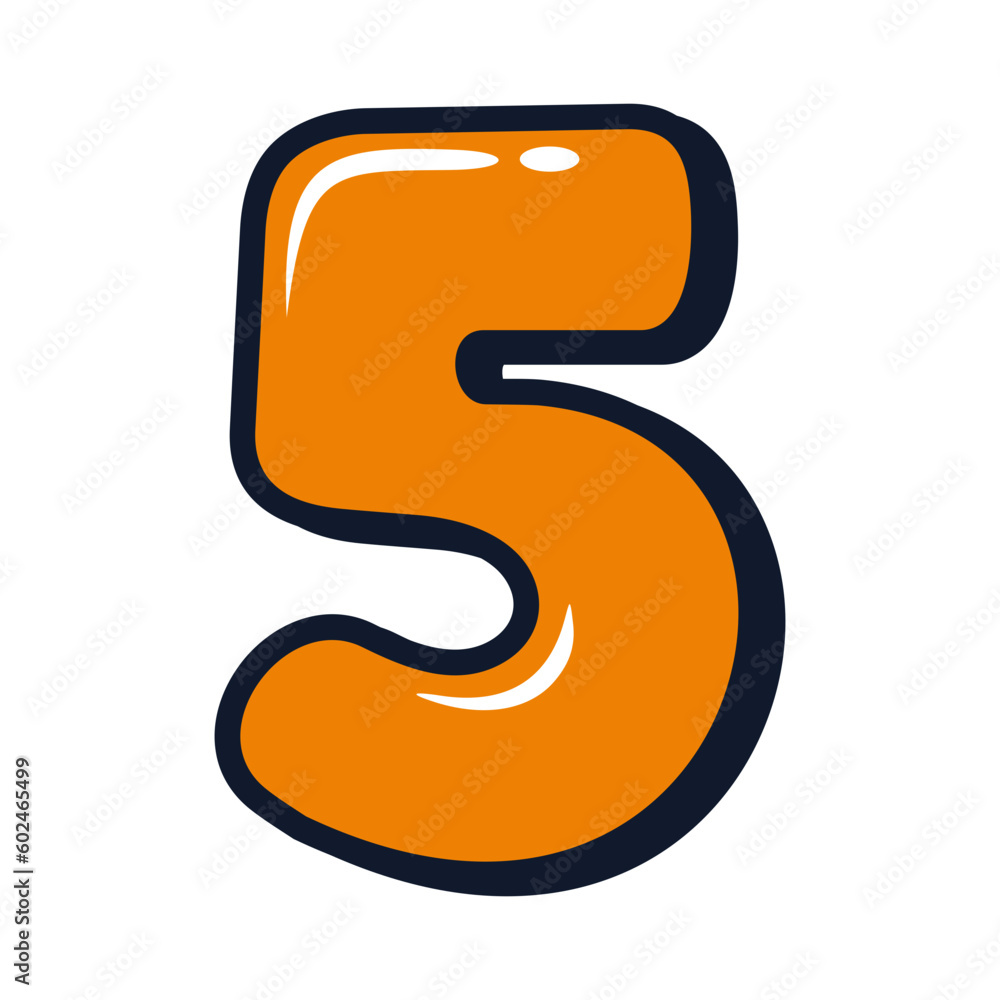 Number 5 Vector Number 5 Vector