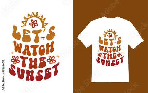 Retro wavy t shirt design vector file.