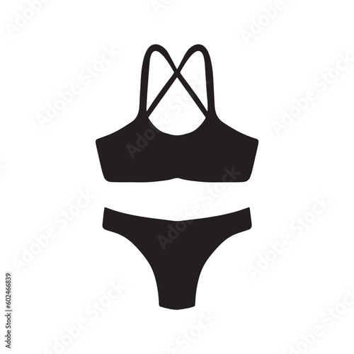 bra and pantie icon, vector best flat icon.