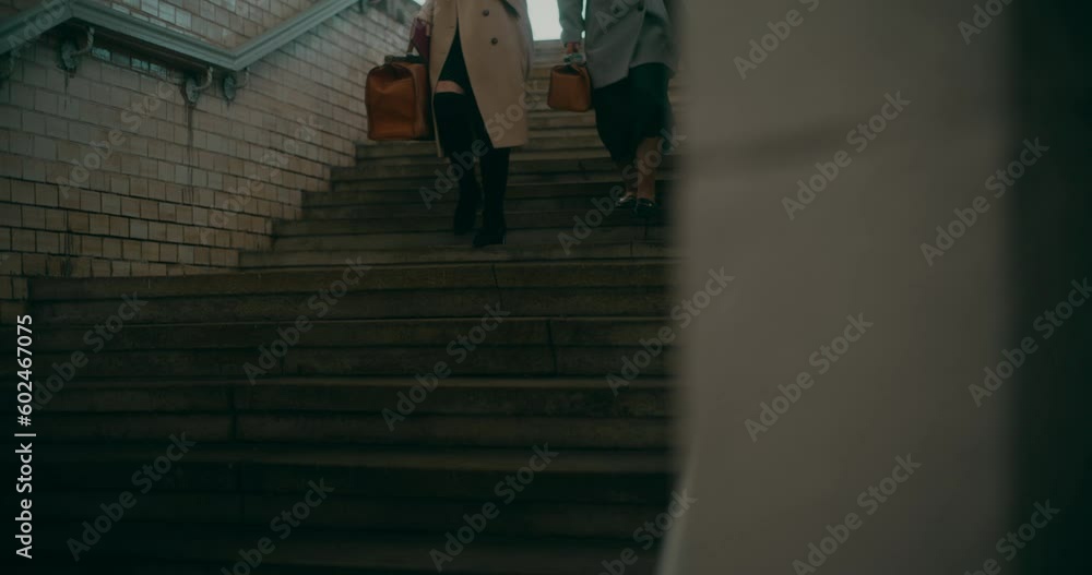Two friends are hurrying to catch a departing train Two friends are hurrying to catch a departing train