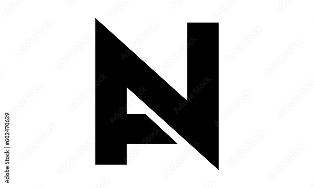 logo letter AN alphabet icon logo letter AN alphabet icon