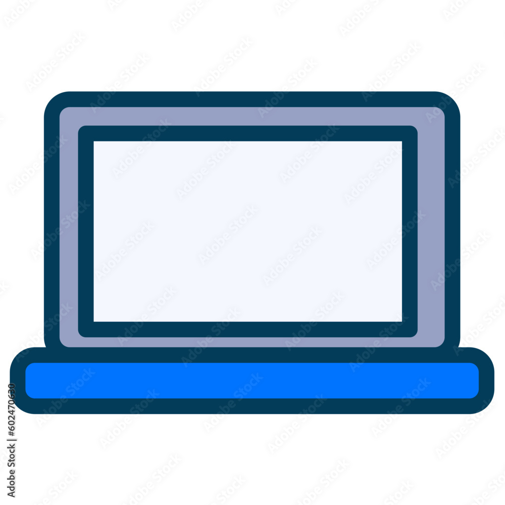 The Laptop icon is a symbol for portable computing devices, commonly used in computer or technology-related apps and websites The Laptop icon is a symbol for portable computing devices, commonly used in computer or technology-related apps and websites
