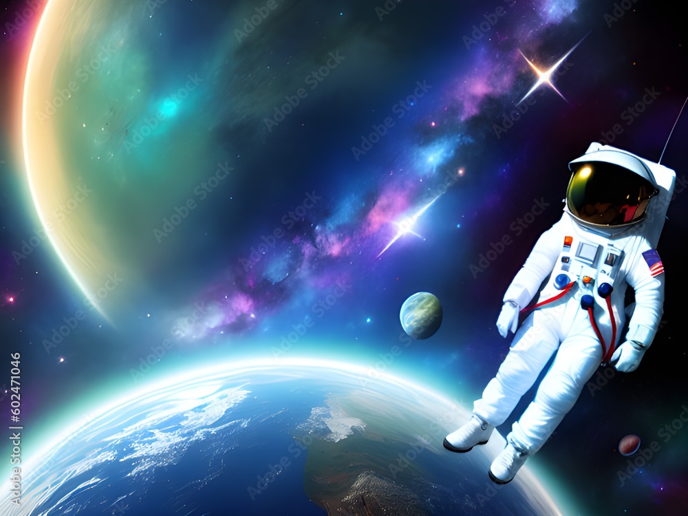 spaceman in the galaxy