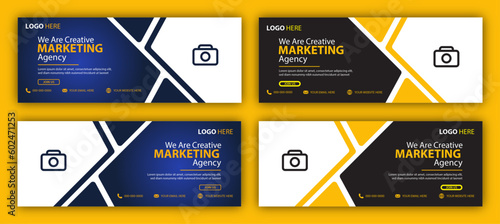 Creative Agency Web Banner Design Template Facebook cover photo design for creative agency
