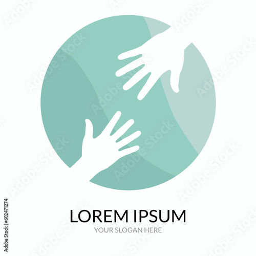 Helping hand concept. Gesture, sign of help and hope. Two hands taking each other.