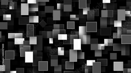 Generative AI, A minimalist abstract pattern in shades of black and gray