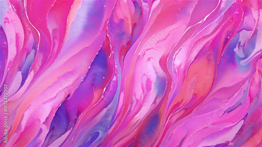 Fototapeta premium Generative AI, A vibrant abstract pattern in shades of pink and purple
