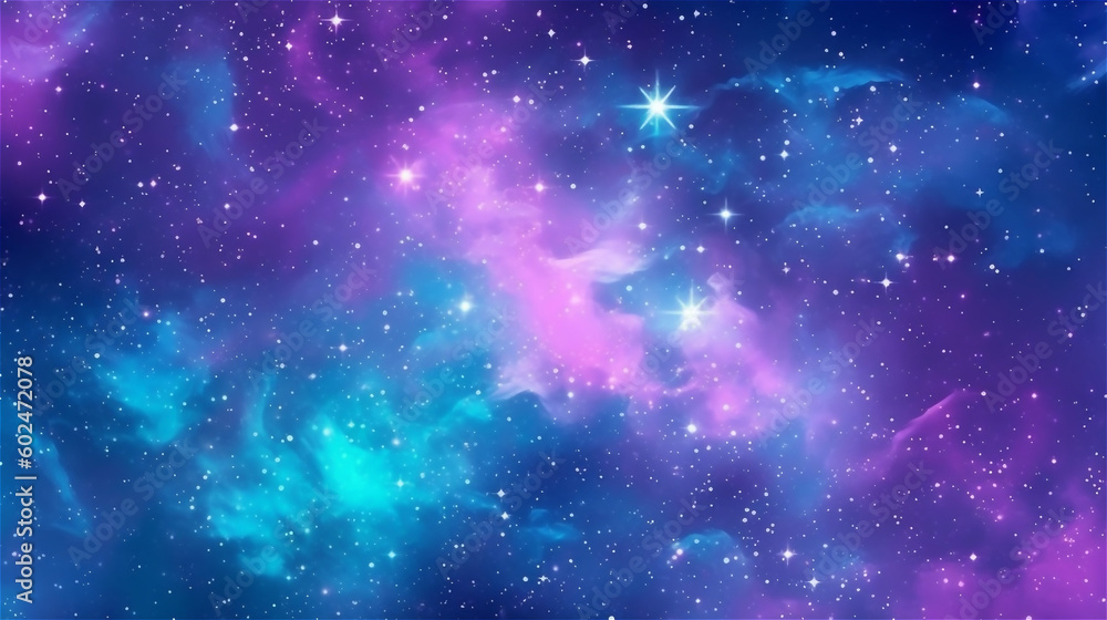 Obraz premium Generative AI, Cosmic Beauty - An Abstract Galaxy Pattern