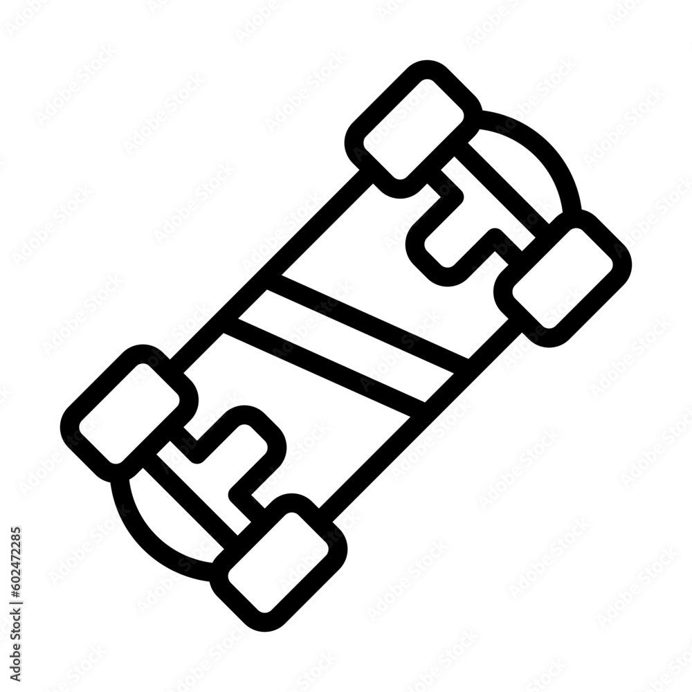 skateboard line style icon, vector icon can be used for mobile, ui, web skateboard line style icon, vector icon can be used for mobile, ui, web