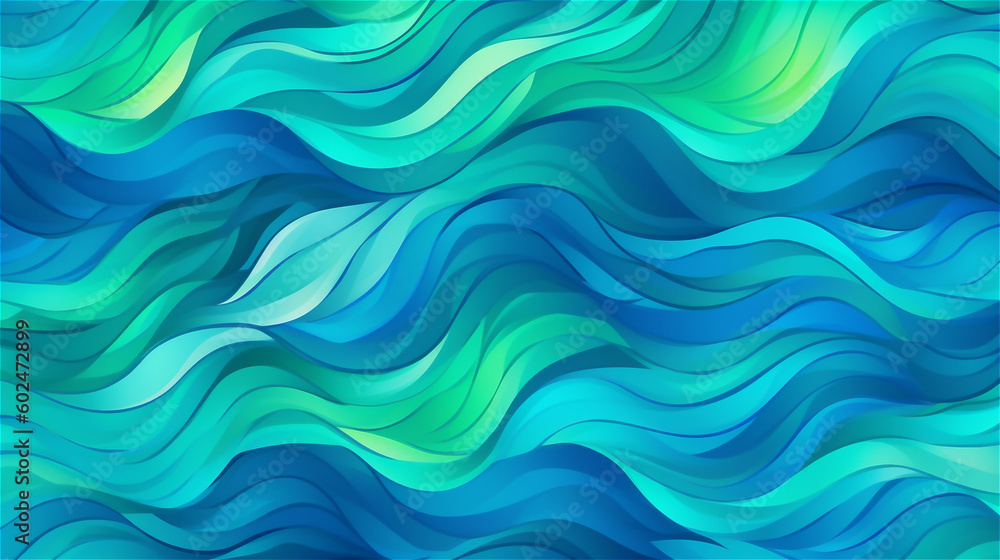 Generative AI, Oceanic Dreams - An Abstract Background Pattern
