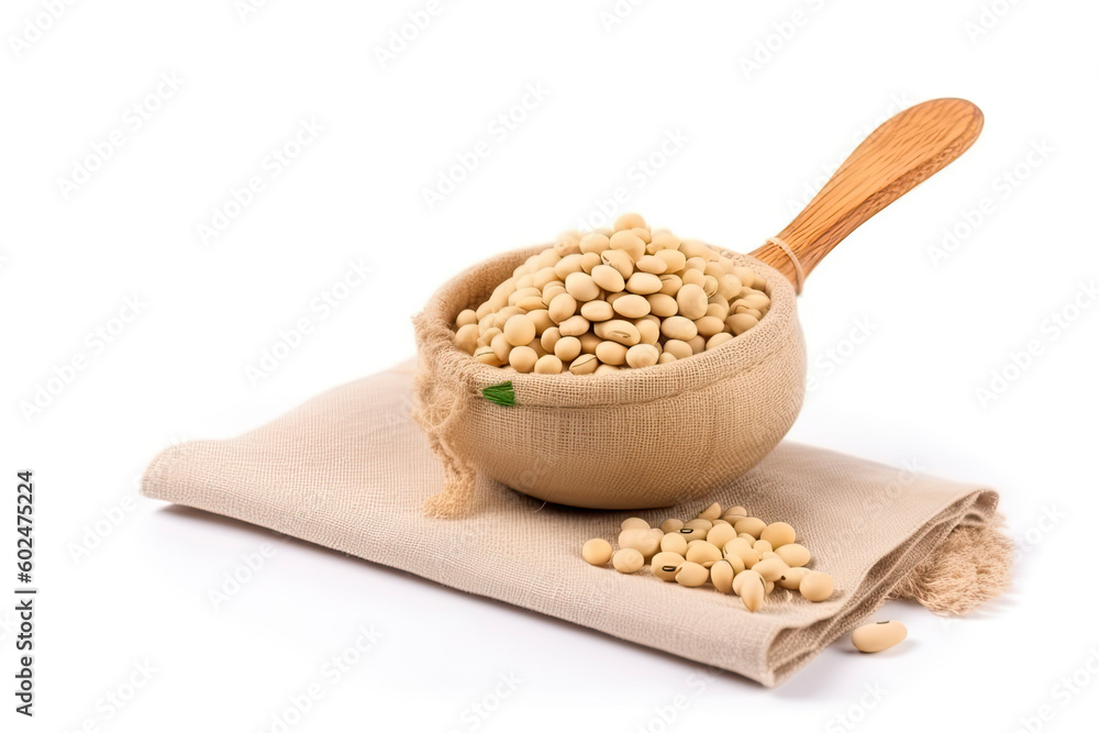 wheat grains in burlap sack on table outdoors wheat grains in burlap sack on table outdoors
