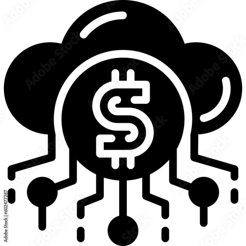 digital currency solid icon